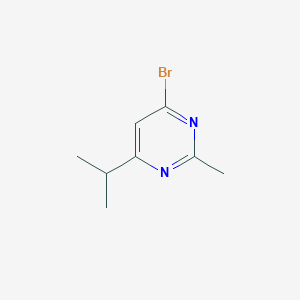 molecular formula C8H11BrN2 B13639046 4-Bromo-6-isopropyl-2-methylpyrimidine 