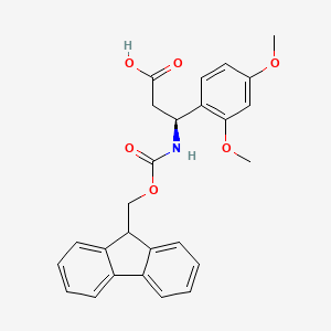 (3S)-3-(2,4-dimethoxyphenyl)-3-({[(9H-fluoren-9-yl)methoxy]carbonyl}amino)propanoic acid