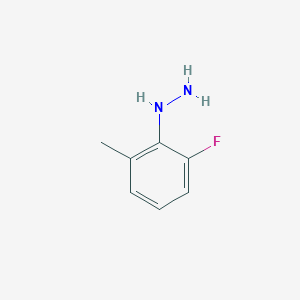 molecular formula C7H9FN2 B13639067 (2-Fluoro-6-methylphenyl)hydrazine 