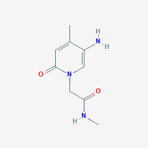 molecular formula C9H13N3O2 B13639071 2-(5-Amino-4-methyl-2-oxopyridin-1(2h)-yl)-N-methylacetamide 