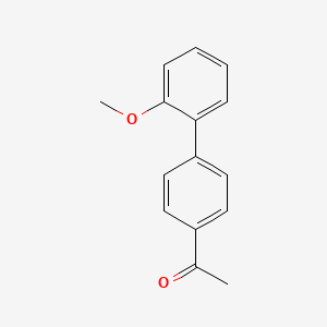 molecular formula C15H14O2 B13639075 1-[4-(2-Methoxyphenyl)phenyl]ethan-1-one 