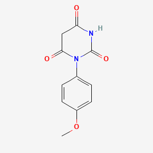 molecular formula C11H10N2O4 B1363908 1-(4-甲氧基苯基)-1,3-二嗪烷-2,4,6-三酮 CAS No. 69457-35-8