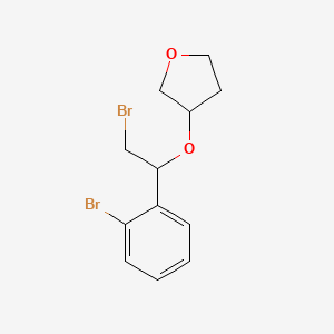 3-(2-Bromo-1-(2-bromophenyl)ethoxy)tetrahydrofuran