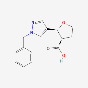 (2S,3S)-2-(1-benzyl-1H-pyrazol-4-yl)oxolane-3-carboxylic acid