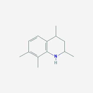 molecular formula C13H19N B13639144 2,4,7,8-Tetramethyl-1,2,3,4-tetrahydroquinoline 