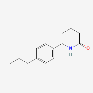 6-(4-Propylphenyl)piperidin-2-one