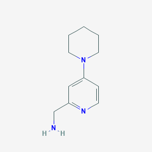 molecular formula C11H17N3 B13639185 (4-(Piperidin-1-yl)pyridin-2-yl)methanamine 