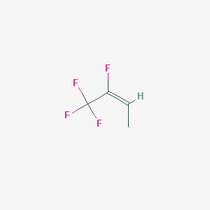 molecular formula C4H4F4 B13639244 (E)-1,1,1,2-tetrafluorobut-2-ene 