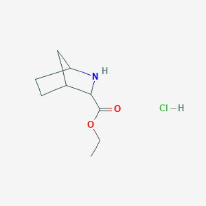 2-Aza-bicyclo[2.2.1]heptane-3-carboxylic acid ethyl ester hydrochloride