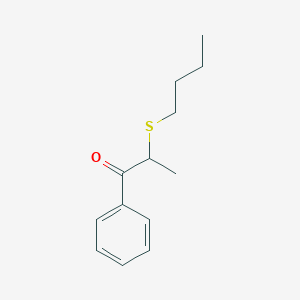 molecular formula C13H18OS B13639262 2-(Butylthio)-1-phenylpropan-1-one 