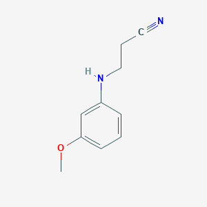molecular formula C10H12N2O B1363929 3-(3-甲氧基苯氨基)丙腈 CAS No. 26424-07-7