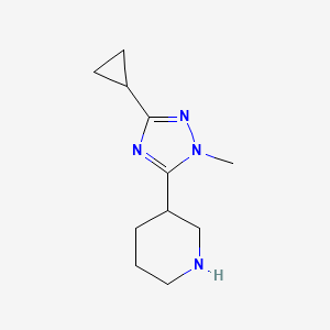 3-(3-Cyclopropyl-1-methyl-1h-1,2,4-triazol-5-yl)piperidine