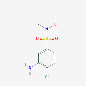 3-amino-4-chloro-N-methoxy-N-methylbenzenesulfonamide