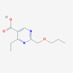 4-Ethyl-2-(propoxymethyl)pyrimidine-5-carboxylic acid