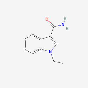 molecular formula C11H12N2O B13639339 1-ethyl-1H-indole-3-carboxamide CAS No. 1087792-26-4