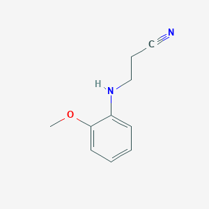 molecular formula C10H12N2O B1363934 3-(2-甲氧基苯基氨基)丙腈 CAS No. 27472-15-7