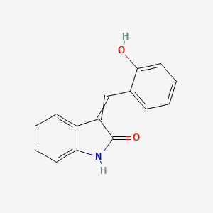 molecular formula C15H11NO2 B13639345 3-[(2-hydroxyphenyl)methylidene]-1H-indol-2-one 