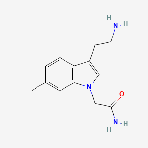 2-[3-(2-aminoethyl)-6-methyl-1H-indol-1-yl]acetamide