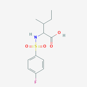 (2s)-2-((4-Fluorophenyl)sulfonamido)-3-methylpentanoic acid