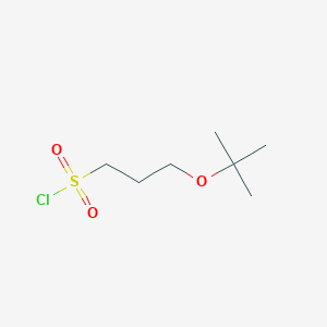 molecular formula C7H15ClO3S B13639382 3-(Tert-butoxy)propane-1-sulfonyl chloride 