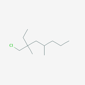 molecular formula C11H23Cl B13639387 3-(Chloromethyl)-3,5-dimethyloctane 