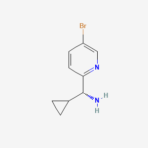 (R)-(5-Bromopyridin-2-yl)(cyclopropyl)methanamine