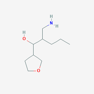 2-(Aminomethyl)-1-(oxolan-3-yl)pentan-1-ol