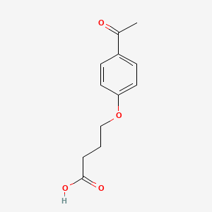 molecular formula C12H14O4 B1363944 4-(4-乙酰基苯氧基)-丁酸 CAS No. 65623-82-7