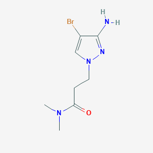 3-(3-Amino-4-bromo-1h-pyrazol-1-yl)-N,N-dimethylpropanamide