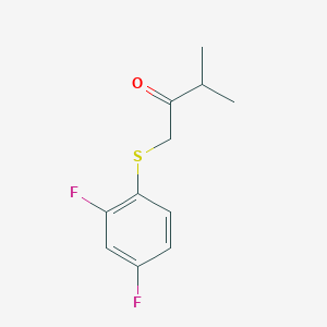 1-((2,4-Difluorophenyl)thio)-3-methylbutan-2-one