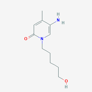 molecular formula C11H18N2O2 B13639462 5-Amino-1-(5-hydroxypentyl)-4-methylpyridin-2(1h)-one 