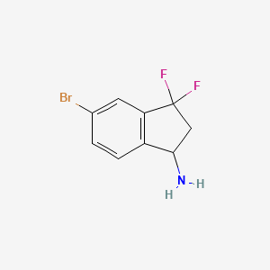 5-Bromo-3,3-difluoro-2,3-dihydro-1H-inden-1-amine