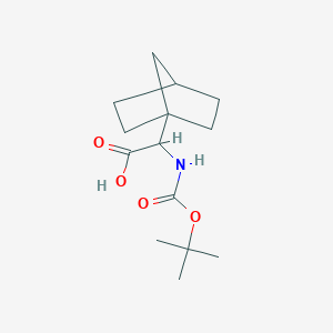 2-{Bicyclo[2.2.1]heptan-1-yl}-2-{[(tert-butoxy)carbonyl]amino}aceticacid