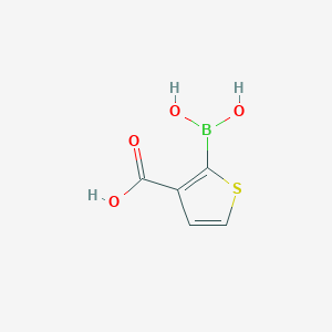 molecular formula C5H5BO4S B1363952 2-boronothiophene-3-carboxylic Acid CAS No. 519054-53-6