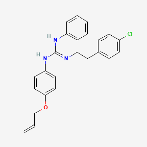 2-[2-(4-Chlorophenyl)ethyl]-1-phenyl-3-(4-prop-2-enoxyphenyl)guanidine