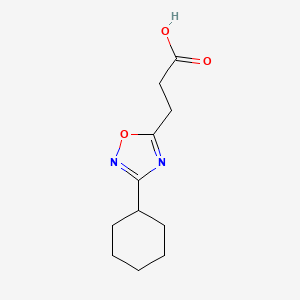 3-(3-Cyclohexyl-1,2,4-oxadiazol-5-yl)propanoic acid