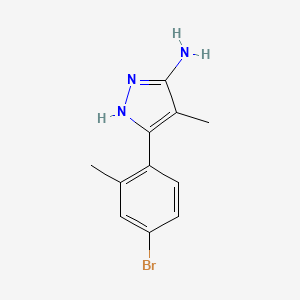 3-(4-Bromo-2-methylphenyl)-4-methyl-1h-pyrazol-5-amine