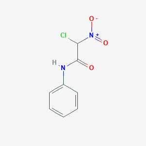 molecular formula C8H7ClN2O3 B13639625 2-chloro-2-nitro-N-phenylacetamide 