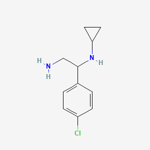 1-(4-Chlorophenyl)-n1-cyclopropylethane-1,2-diamine