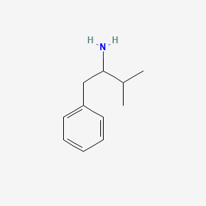 molecular formula C11H17N B13639660 1-Phenyl-2-amino-3-methylbutane 