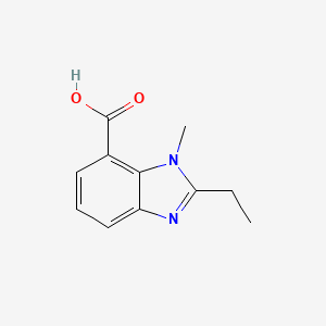 2-ethyl-1-methyl-1H-1,3-benzodiazole-7-carboxylic acid