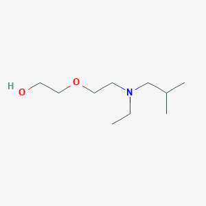 molecular formula C10H23NO2 B13639765 2-(2-(Ethyl(isobutyl)amino)ethoxy)ethan-1-ol 