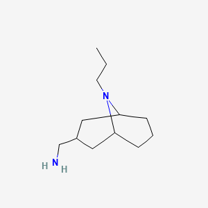 {9-Propyl-9-azabicyclo[3.3.1]nonan-3-yl}methanamine