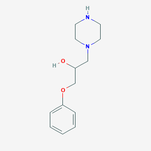 molecular formula C13H20N2O2 B1363983 1-Phenoxy-3-piperazinopropan-2-ol CAS No. 40944-05-6