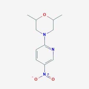 molecular formula C11H15N3O3 B1363986 2,6-Dimethyl-4-(5-nitropyridin-2-yl)morpholine CAS No. 260447-04-9