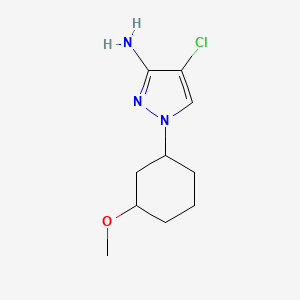 molecular formula C10H16ClN3O B13639864 4-Chloro-1-(3-methoxycyclohexyl)-1h-pyrazol-3-amine 