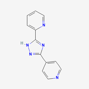 molecular formula C12H9N5 B1363987 2-(3-pyridin-4-yl-1H-1,2,4-triazol-5-yl)pyridine CAS No. 36770-50-0