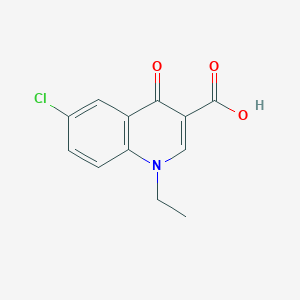 molecular formula C12H10ClNO3 B1363991 6-氯-1-乙基-4-氧代-1,4-二氢喹啉-3-羧酸 CAS No. 66176-24-7