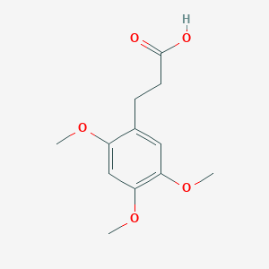 molecular formula C12H16O5 B13639912 3-(2,4,5-Trimethoxy-phenyl)-propionic acid 