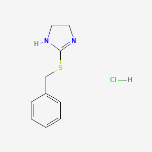 molecular formula C10H13ClN2S B1363992 2-苄基硫基-4,5-二氢-1H-咪唑盐酸盐 CAS No. 5455-64-1